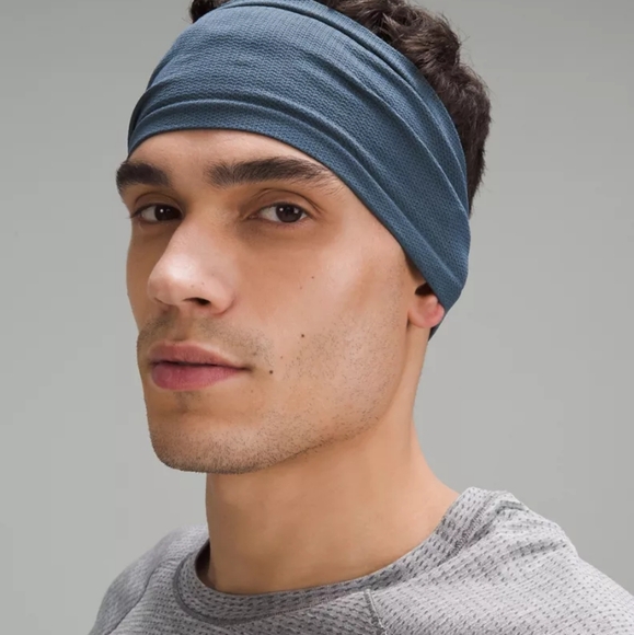 🐢 Lululemon Men's Metal Vent Tech Wide Headband. - Picture 3 of 9